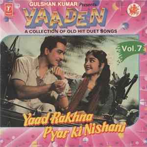 Prasun, Vandana - Yaaden - A Collection Of Old Hits Duet Songs Vol. 7 flac