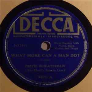 Peetie Wheatstraw - What More Can A Man Do? / Shack Bully Stomp flac