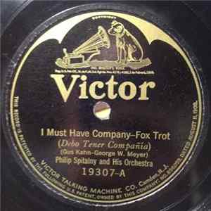 Philip Spitalny And His Orchestra - I Must Have Company / Worried flac