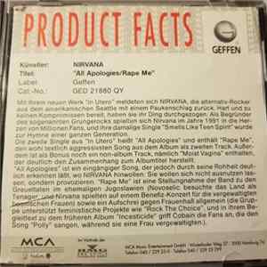 Nirvana - Rape Me / All Apologies flac