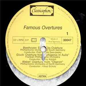 Beethoven, Gluck, Weber, Philharmonic Orchestra Of South Germany, Frankish Philharmonic Orchestra, The Philharmonic Orchestra Of North Germany - Famous Overtures flac