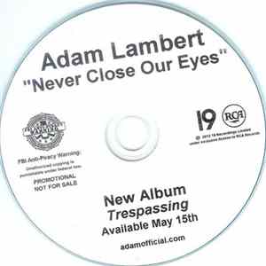 Adam Lambert - Never Close Our Eyes flac
