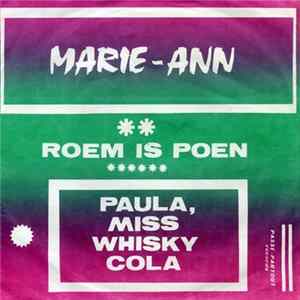Marie-Ann - Roem Is Poen / Paula, Miss Whisky-Cola flac
