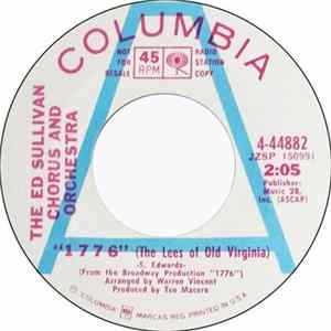 The Ed Sullivan Chorus And Orchestra - 1776 / Harmony Jones flac