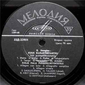 R. Douglas / M. Arnold / P. Hindemith - Kuus Karaktertantsu / Kolm Pala Puhkpillikvintetile / Väike Kammermuusika 5-le Puhkpillile Nr. 2 flac