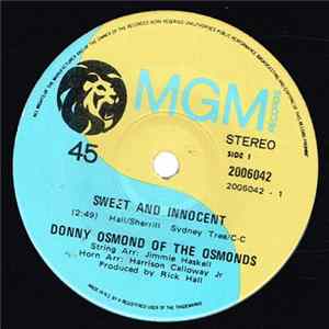 Donny Osmond Of The Osmonds - Sweet And Innocent flac
