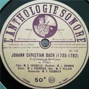 Johann Christian Bach - 6e Quintette En Ré Majeur flac