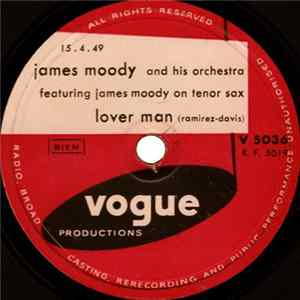 James Moody And His Orchestra - Lover Man / Monday Blues flac