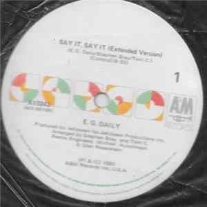 E.G. Daily - Say It, Say It flac