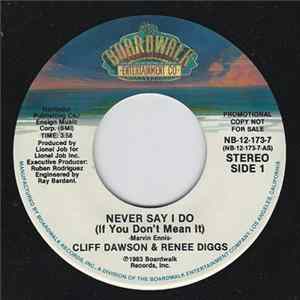 Cliff Dawson & Renee Diggs - Never Say I Do (If You Don't Mean It) flac