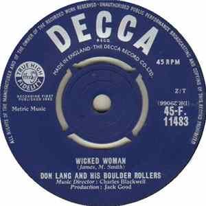 Don Lang And His Boulder Rollers - Wicked Woman / Play Money flac