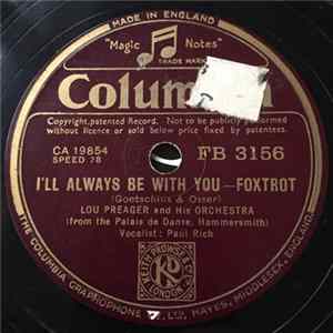 Lou Preager & His Orchestra - I'll Always Be With You / My Yiddisher Momme flac
