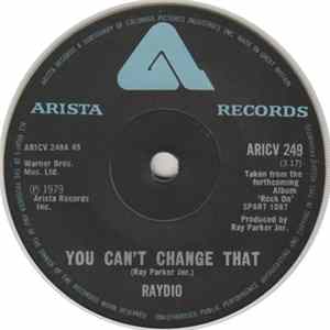 Raydio - You Can't Change That flac