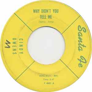 Cindy Owens - Why Didn't You Tell Me / The Best Years Of My Life flac