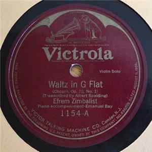 Efrem Zimbalist - Walt In G Flat / Persian Song flac