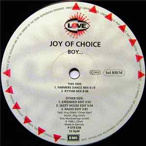 Joy Of Choice - Boy... flac