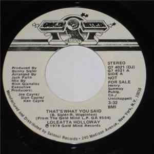 Loleatta Holloway - That's What You Said flac