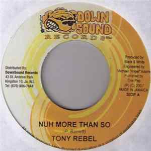 Tony Rebel - Nuh More Than So flac