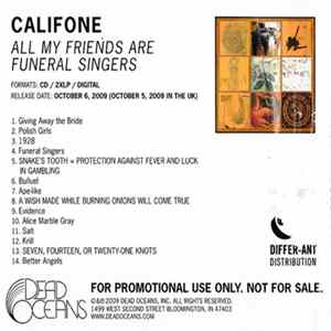 Califone - All My Friends Are Funeral Singers flac