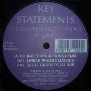 Key Statements - Thats What Its All About - Remixes flac