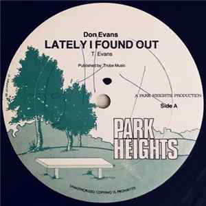 Don Evans - Lately I Found Out flac