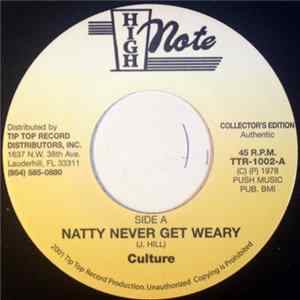 Culture - Natty Never Get Weary / Too Long In Slavery flac