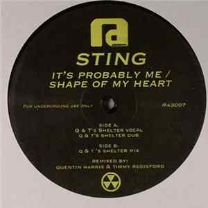Sting - It's Probably Me / Shape Of My Heart flac
