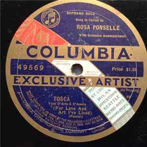 Rosa Ponselle - Puccini - Tosca - Vissi D'Arte E D'Amore flac