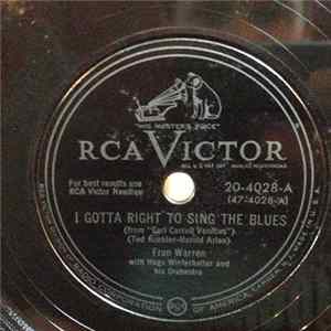 Fran Warren With Hugo Winterhalter And His Orchestra - I Gotta Right To Sing The Blues / One For My Baby flac