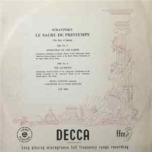 Stravinsky, Ernest Ansermet Conducting L'Orchestre De La Suisse Romande - Le Sacre Du Printemps flac