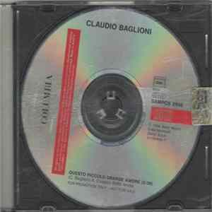 Claudio Baglioni - Questo Piccolo Grande Amore flac
