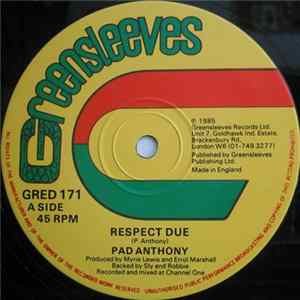 Pad Anthony - Respect Due / Molly Molly flac