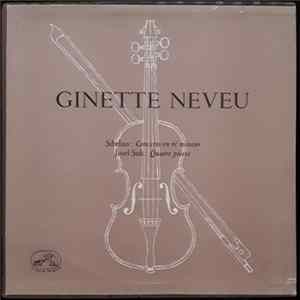 Ginette Neveu, Walter Susskind, Jean Sibelius, Josef Suk - Sibelius : Concerto en ré mineur / Suk : Quatre pièces flac