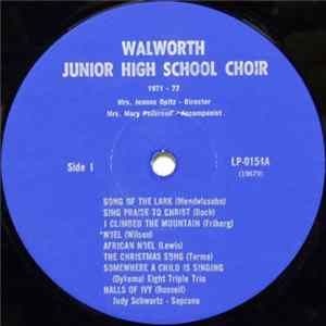 Walworth Junior High School Choir - Walworth Junior High School Choir 1971-72 flac