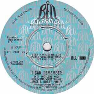 James & Bobby Purify - I Can Remember (Not Too Long Ago) flac
