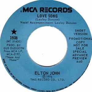 Elton John - Love Song flac