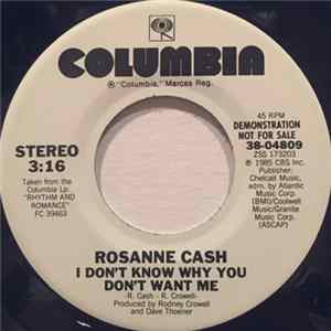 Rosanne Cash - I Don't Know Why You Don't Want Me flac