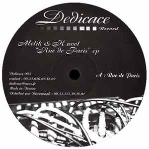 Melik & K Nool - Rue De Paris EP flac