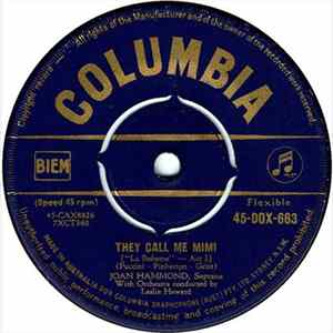 Joan Hammond - They Call Me Mimi flac