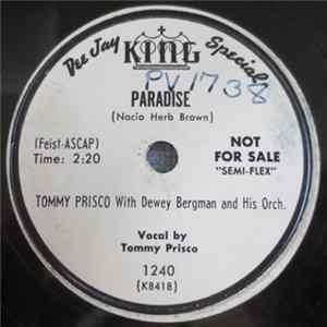Tommy Prisco With Dewey Bergman And His Orchestra - Paradise / Gone (Are The Thousand Thrills) flac