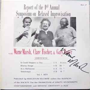 Warne Marsh / Clare Fischer / Gary Foster - Report Of The 1st Annual Symposium On Relaxed Improvisation flac