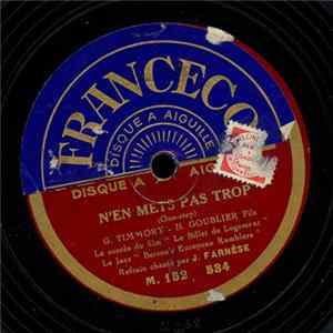 J. Farnèse, Bergon's European Ramblers - N'En Mets Pas Trop / Elle A Z'Un Beau Pyjama Emma flac