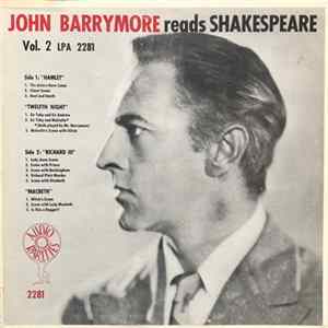 John Barrymore - John Barrymore Reads Shakespeare Vol. 2 flac