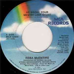 Reba McEntire - He Broke Your Mem'ry Last Night flac
