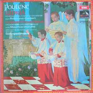 Poulenc - Rosanna Carteri, Maurice Duruflé, Orchestre National De La R.T.F., Georges Prêtre - Gloria / Concerto Pour Orgue flac