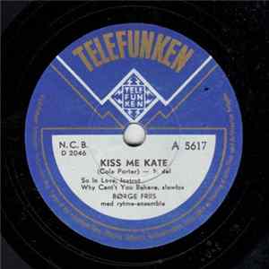 Børge Friis Med Rytme-Ensemble - Kiss Me Kate flac