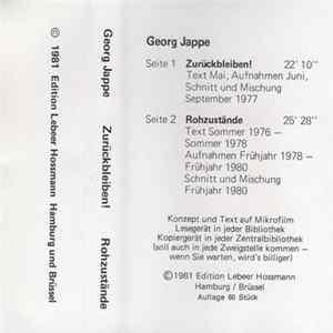 Georg Jappe - Zurückbleiben! Rohzustände flac