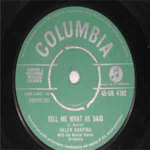 Helen Shapiro With The Martin Slavin Orchestra - Tell Me What He Said flac