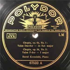 Raoul Koczalski, Chopin - Op. 64, No. 1 / Op. 34, No. 3 / Op. 64, No. 3 / Op. 70, No. 1 flac
