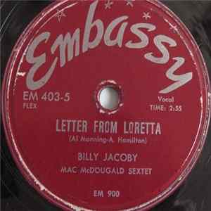 Billy Jacoby, Maxine Gates, Mac McDougald Sextet - Letter From Loretta / Remember My Name flac